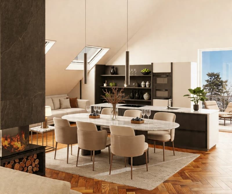 DIE KRÖNUNG DES HAUSES NIMMT FORM AN - DACHWOHNUNG IM BAU (4)