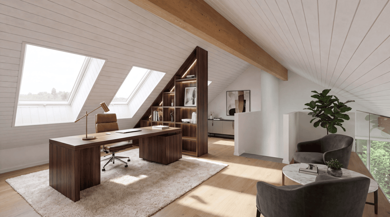 En exclusivité - Spacieux et lumineux duplex récent de 3.5 pièces avec vue partielle sur le lac (11)