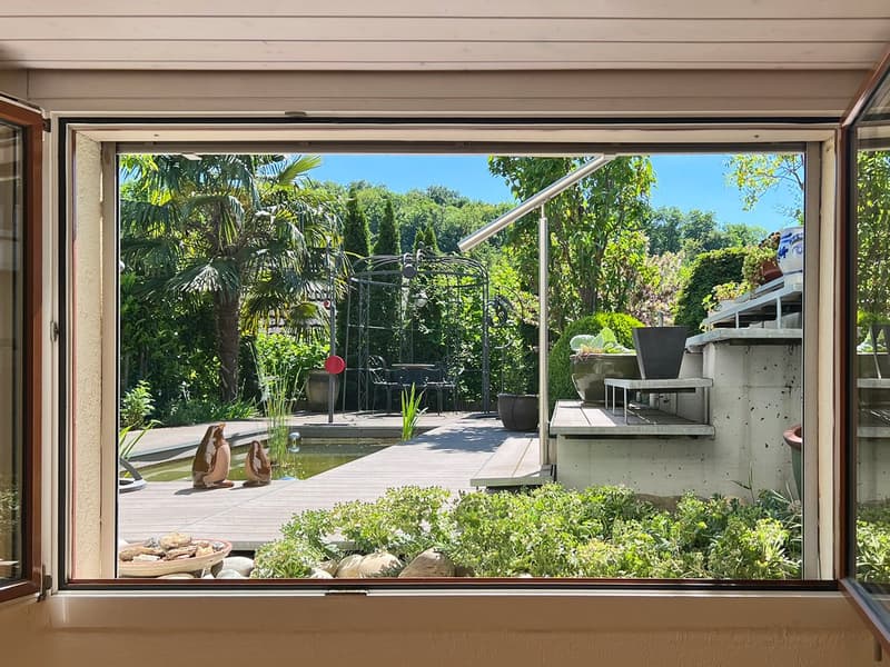 Aussicht Zimmer im UG
