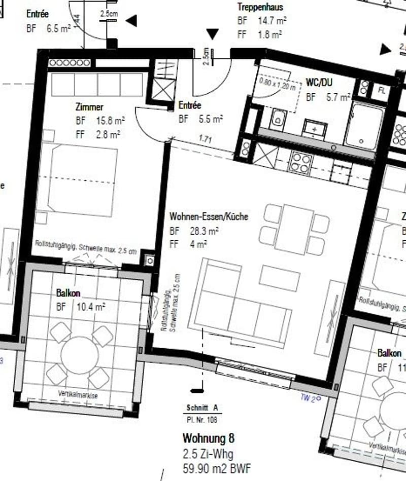 Grosszügige 2.5-Zimmerwohnung nahe Uni Irchel & Tierspital (7)