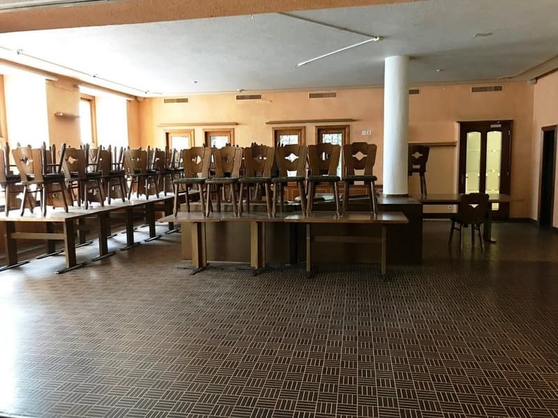 Restaurant im Erdgeschoss