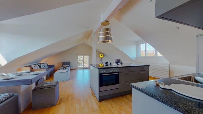 Wohnzimmer und Küche