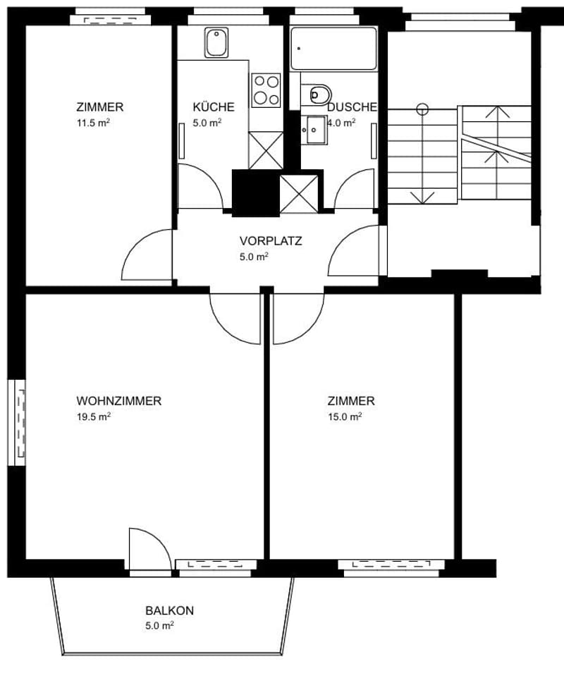 Sanierte und helle 3.0-Zimmer-Wohnung an bestens erschlossener Lage (8)