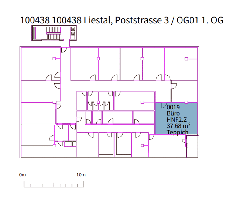 Spazi per uffici nell'edificio delle poste di Liestal per subaffitto fino al 30.06.2028 (2)