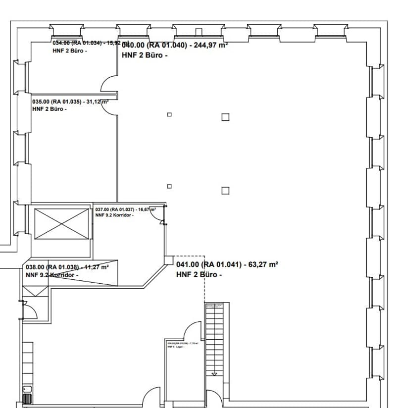 A louer surface de bureaux de 363 m2 avec coin cuisine (8)