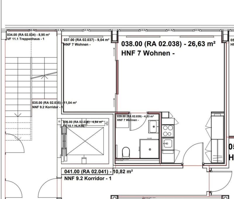 Bel appartement 2 pièces au 2ème étage à louer au Locle, idéalement situé (7)
