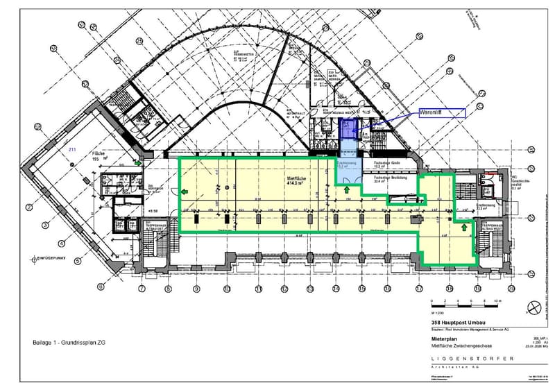 TOP Fläche im historischen Postgebäude EG/ZG, ca. 414 m2 (2)