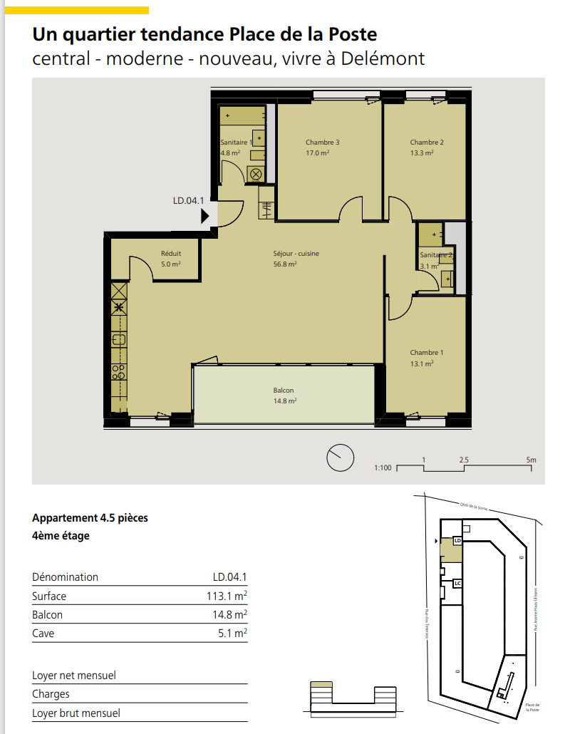 Appartement de 4.5 pces à louer à Delémont (2)