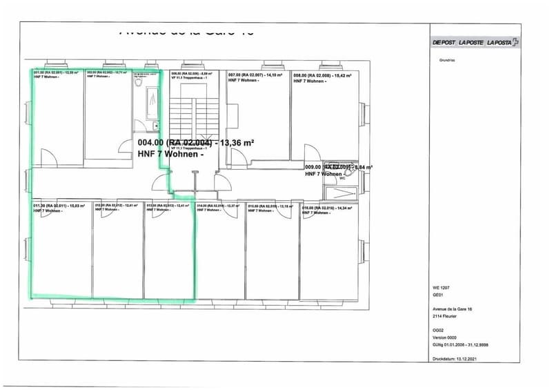 Appartement de 3 pièces au 2ème étage à louer à Fleurier, idéalement situé (2)