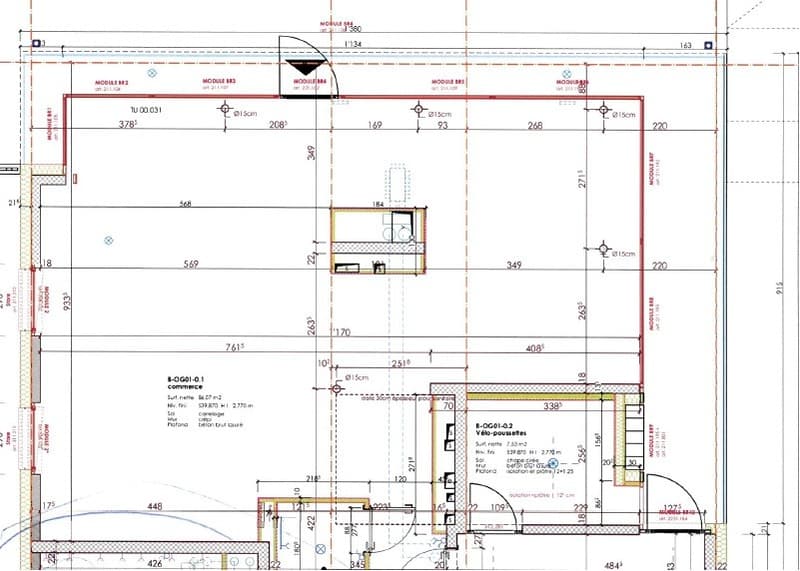 Surface commerciale d'env. 88m2 à louer au rez-de-chaussée (2)