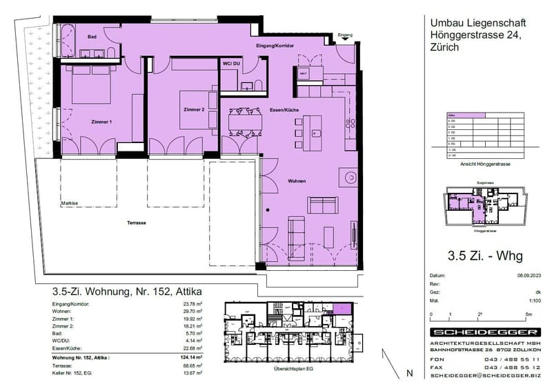 3.5 Zimmerwohnung Attika Wohnung mit grosser Terrasse (13)