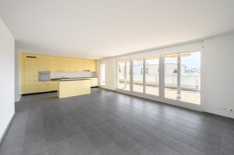 Attraktive, helle Attika-Wohnung mit Schwimmteichnutzung und grosser Terrasse 84m2 (5)