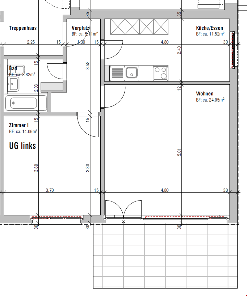 grosszügige 2.5-Zimmerwohnung mit Gartensitzplatz (9)