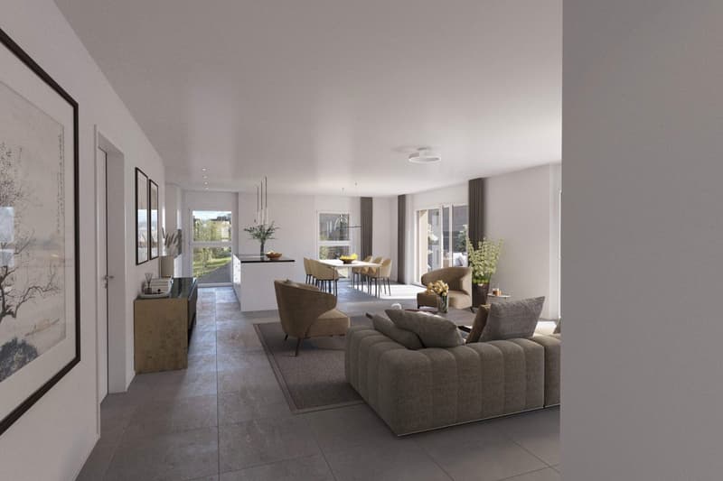 Livingroom auf 62m2 mit perfekten Dimensionen