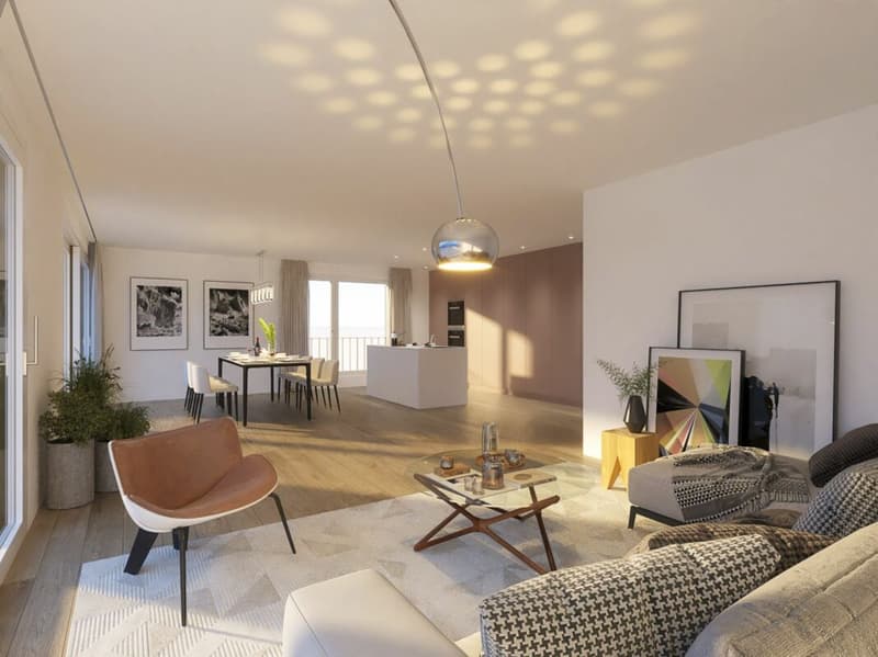 Nouveau bâtiment : appartement en propriété de 3,5 pièces, environ 100 m2 (2)