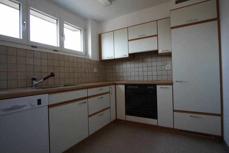 Preiswert! schöne, sonnige, grosszügige EG-4.5 Zi-Wohnung mit grossem Balkon und Bergsicht! (6)