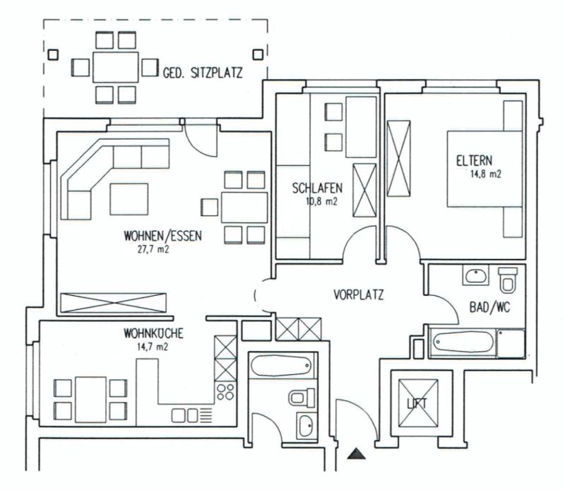 Attraktive 3.5-Zimmer-Wohnung mit sonnigem Balkon (8)