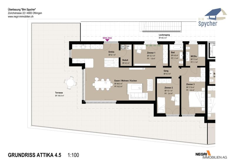 *** Neubau *** Attraktive 4.5 Zimmer-Attikawohnung im Eigentumsstandard mit riesiger Terrasse (5)