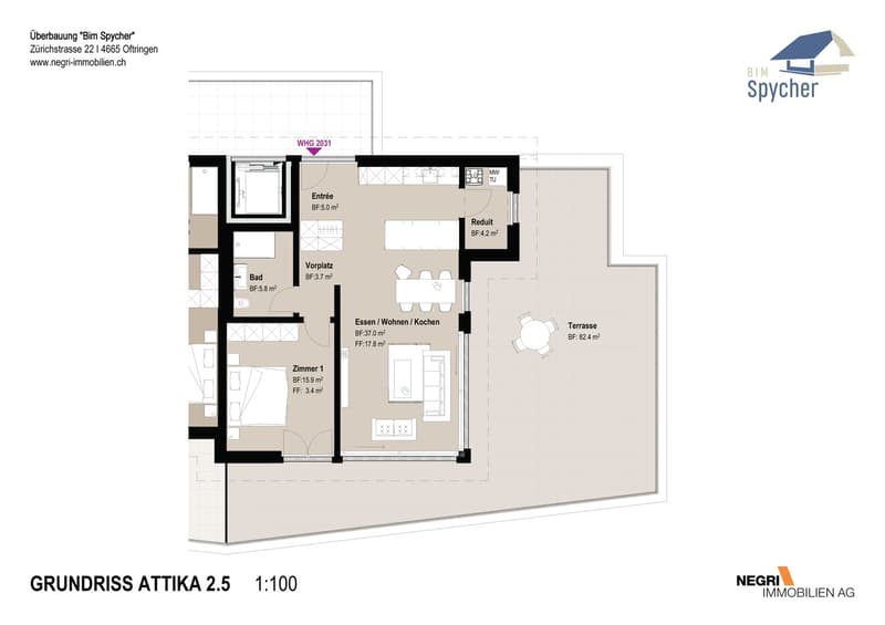 *** Neubau *** Attraktive 2.5 Zimmer-Attikawohnung im Eigentumsstandard mit grosser Terrasse (5)