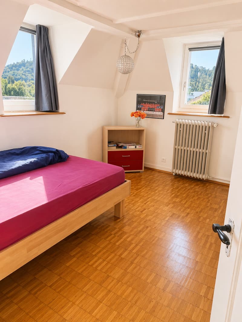 Charmante 4-Zimmer-Dachwohnung mit Balkon in St. Gallen auch geeignet als WG für Uni Studenten (7)