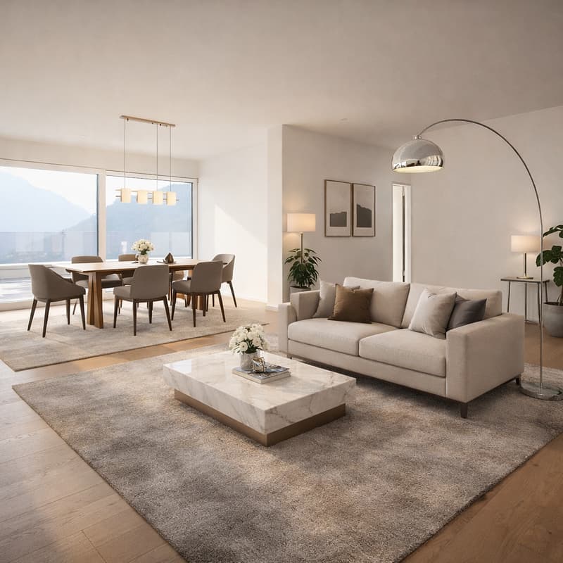 Penthouse-Feeling mit Panoramasicht | Exklusive Terrassenwohnung in Thusis (2)