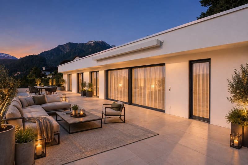 Penthouse-Feeling mit Panoramasicht | Exklusive Terrassenwohnung in Thusis (1)