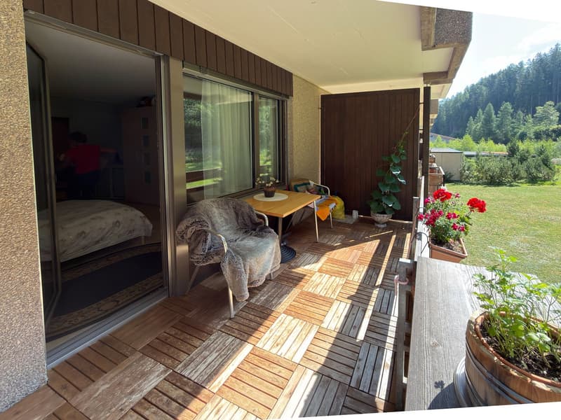 Charmante 1-Zimmer-Wohnung mit Balkon und herrlicher Aussicht in Vulpera (4)