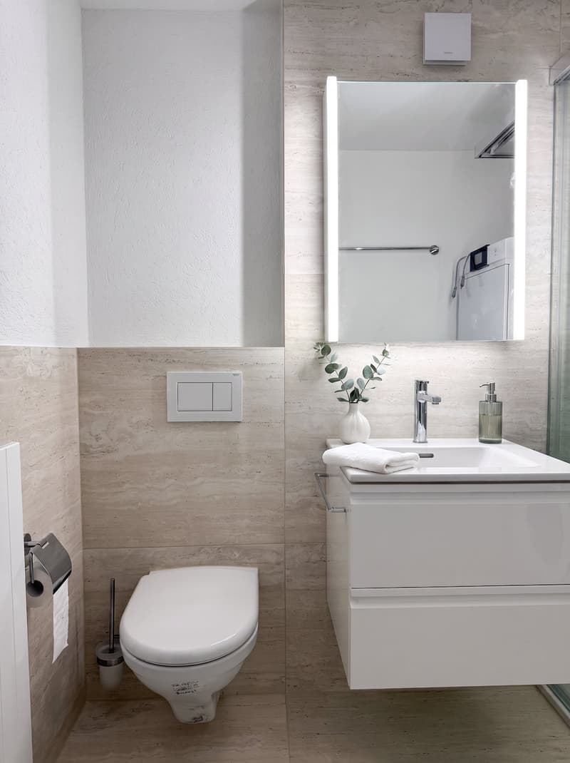 Frisch renovierte 3.5 Zimmer-Wohnung an ruhiger Lage, mit Aussicht, im steuergünstigen Feusisberg (10)