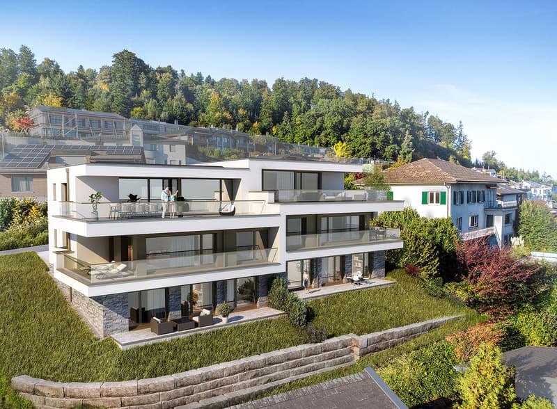 Alpen-Panorama: Zwei NEUBAU 8.5‑Doppel-Einfamilienhäuser an bester Aussichtslage (1)