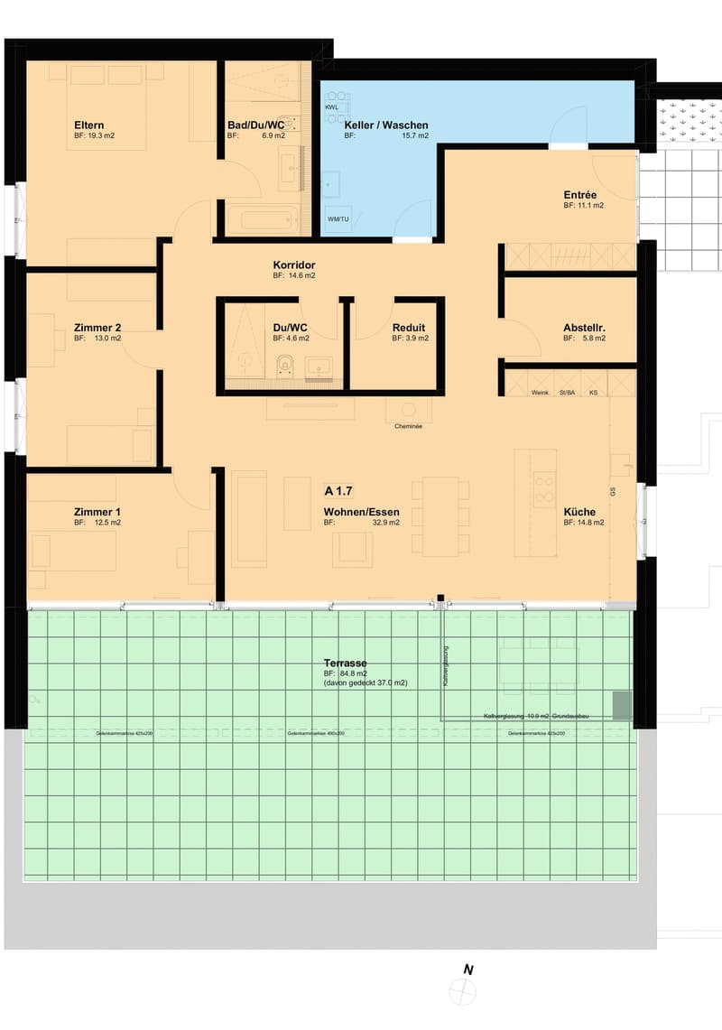 2.5‑Zi-Attika-Terrassenwohnung (A 1.7) 160 m² NWF (6)