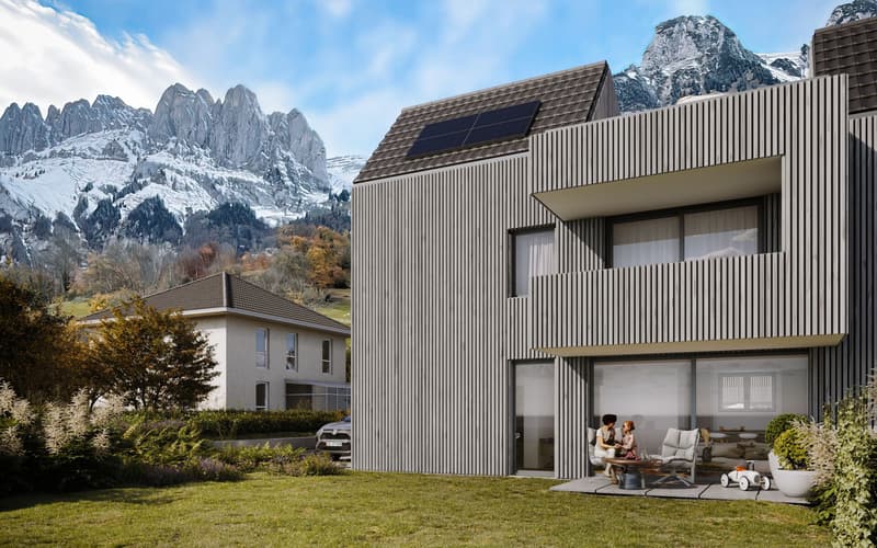 Neubau: Modernes Reiheneinfamilienhaus in Sax zu verkaufen (2)