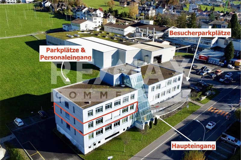 320 m² attraktive Büroräume in der Nähe von Schwyz, Zug und Luzern an zentraler Lage (1)