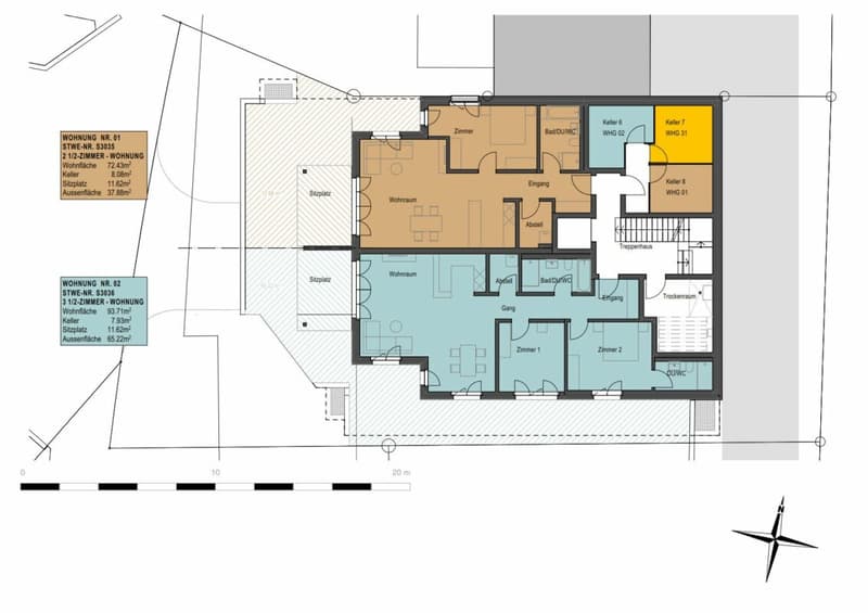 Neubau - Erstbezug / 2½-Zimmer-Gartenwohnung (10)