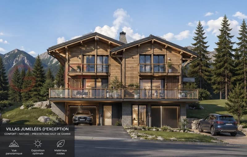 Villas jumelées haut standing à vendre à Gryon (1)