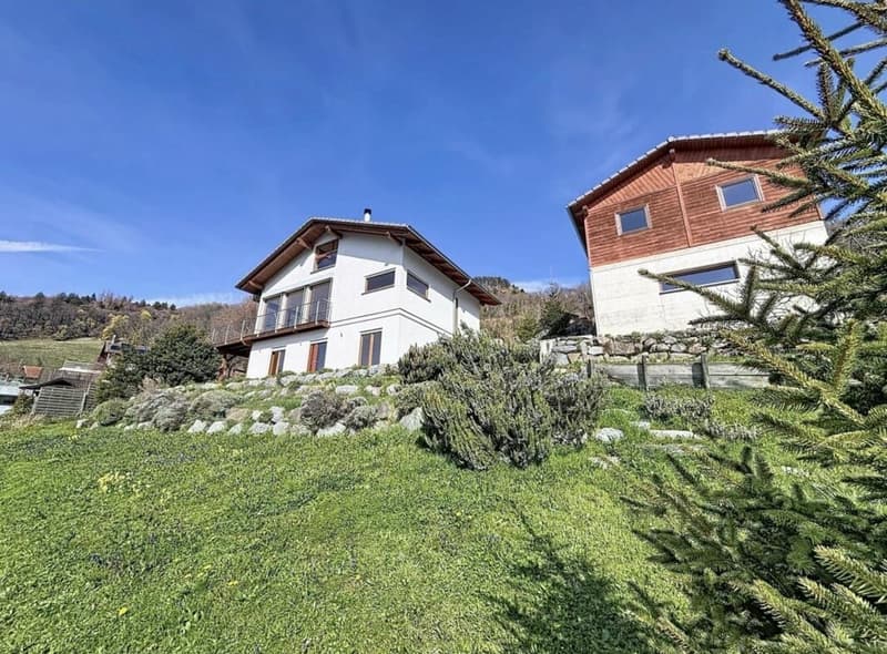 Maison d'architecte d'exception avec vue panoramique sur les Dents du Midi à Corbeyrier (3)