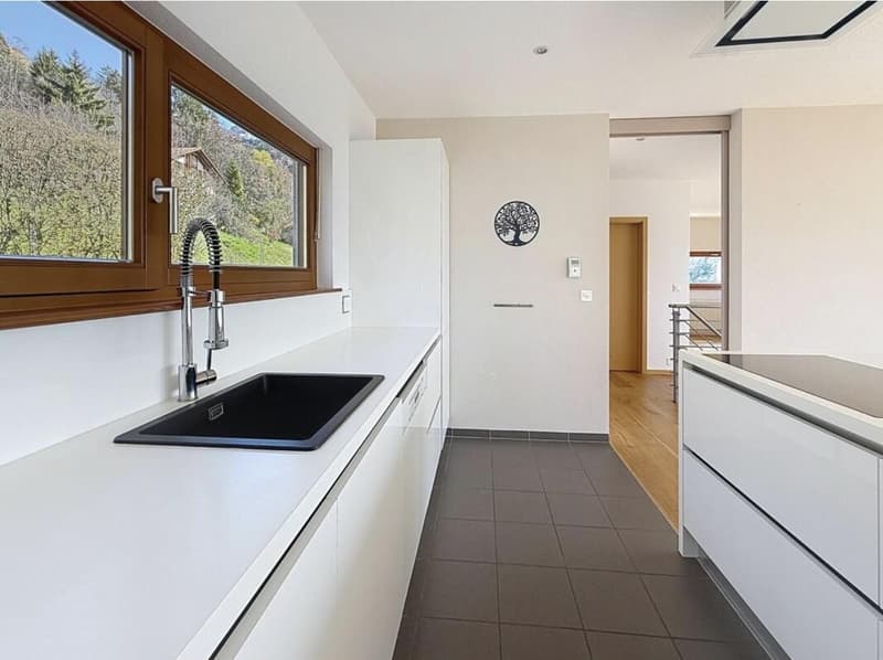 Maison d'architecte d'exception avec vue panoramique sur les Dents du Midi à Corbeyrier (7)