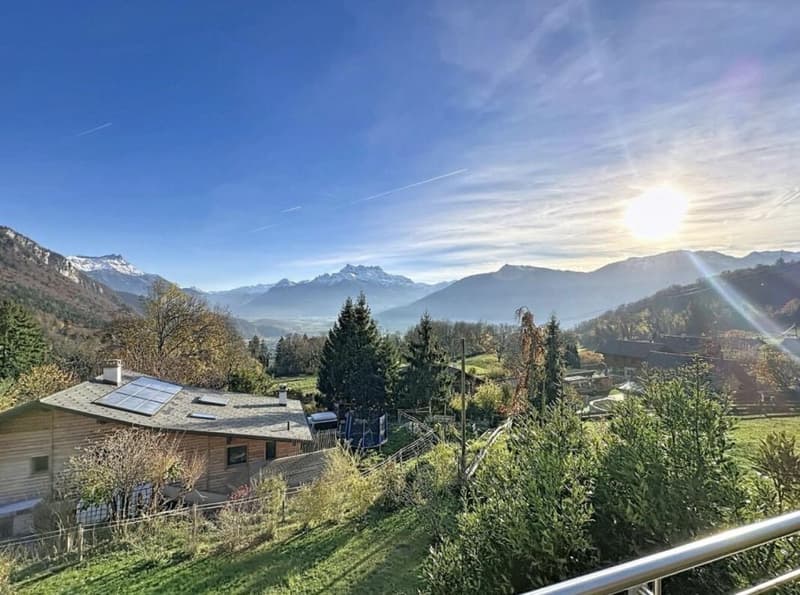 Maison d'architecte d'exception avec vue panoramique sur les Dents du Midi à Corbeyrier (4)
