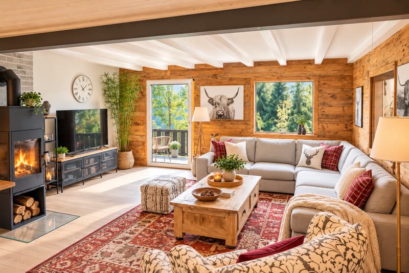MAGNIFIQUE CHALET INDIVIDUEL  LES MARMOTTES  À VENDRE À GRYON (4)