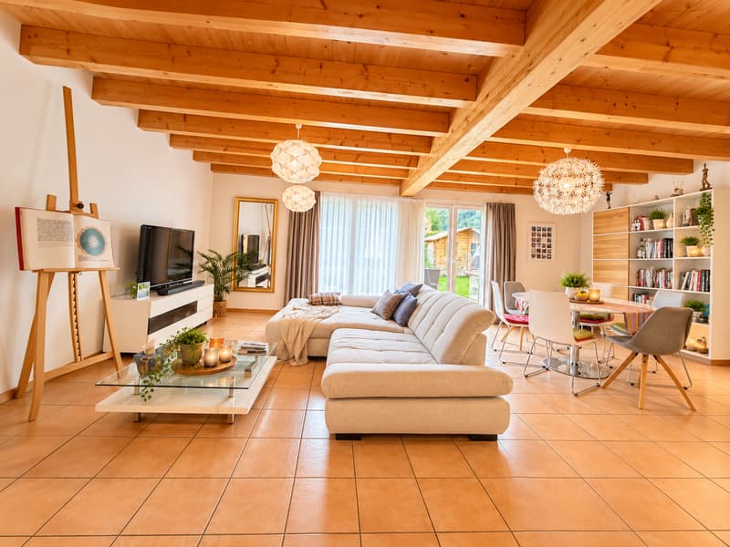 VILLA JUMELÉE AVEC GRAND JARDIN À VENDRE À VOUVRY (2)