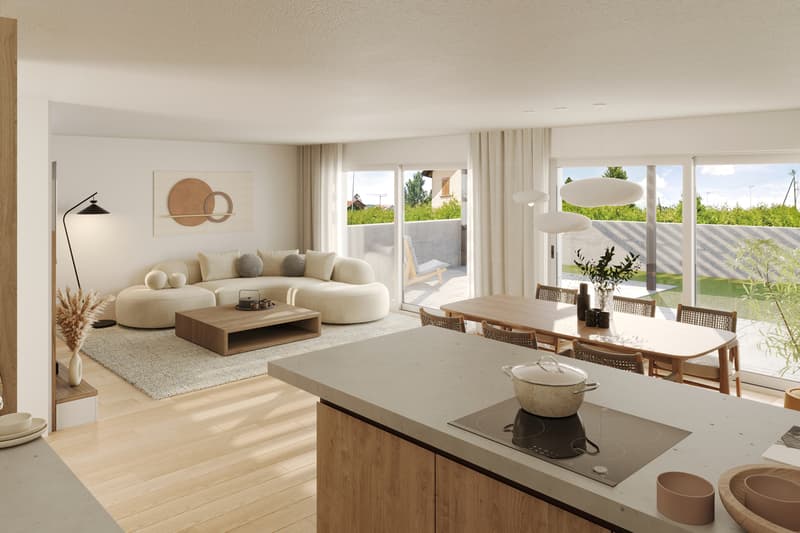 Villa contiguë d'angle de 2.5 pièces