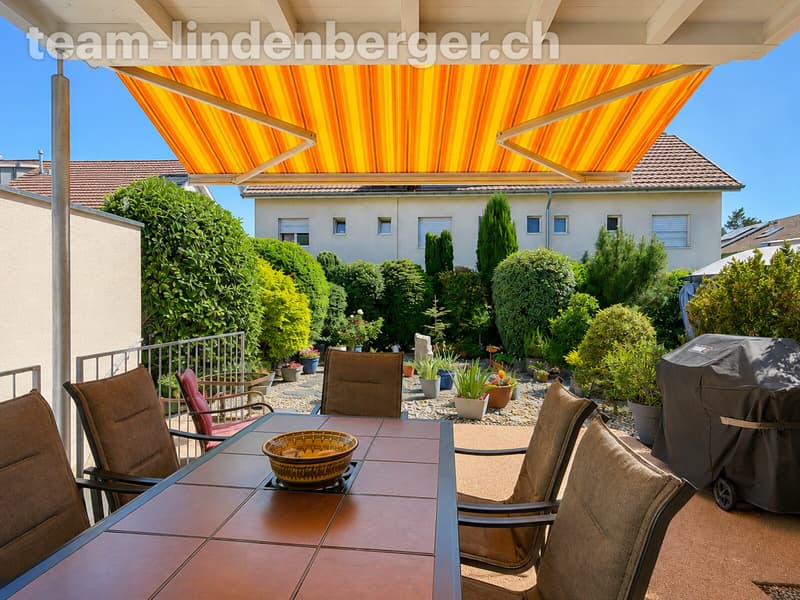 Gedeckter Sitzplatz