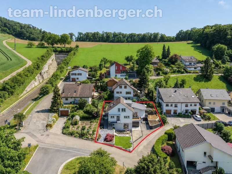 Grundstück aus der Vogelperspektive
