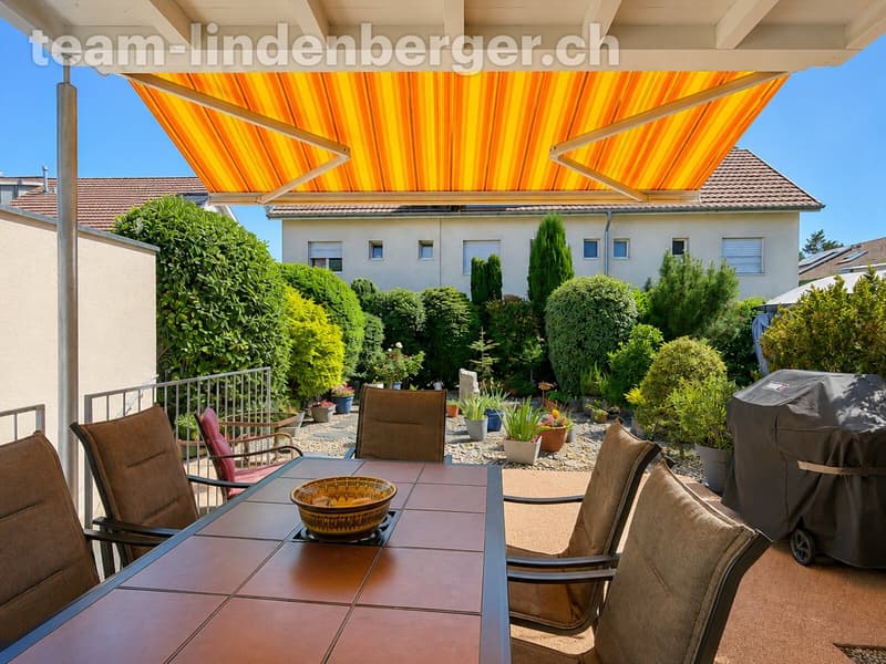 Gedeckter Sitzplatz