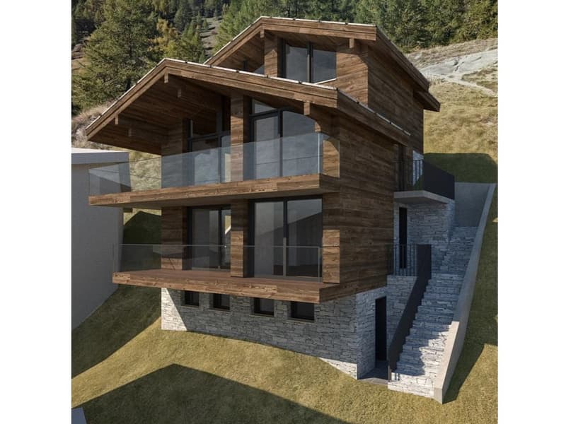 Sonnige Bauparzelle mit Bergsicht in Zermatt (2)