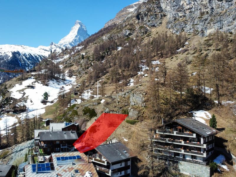 Sonnige Bauparzelle mit Bergsicht in Zermatt (7)