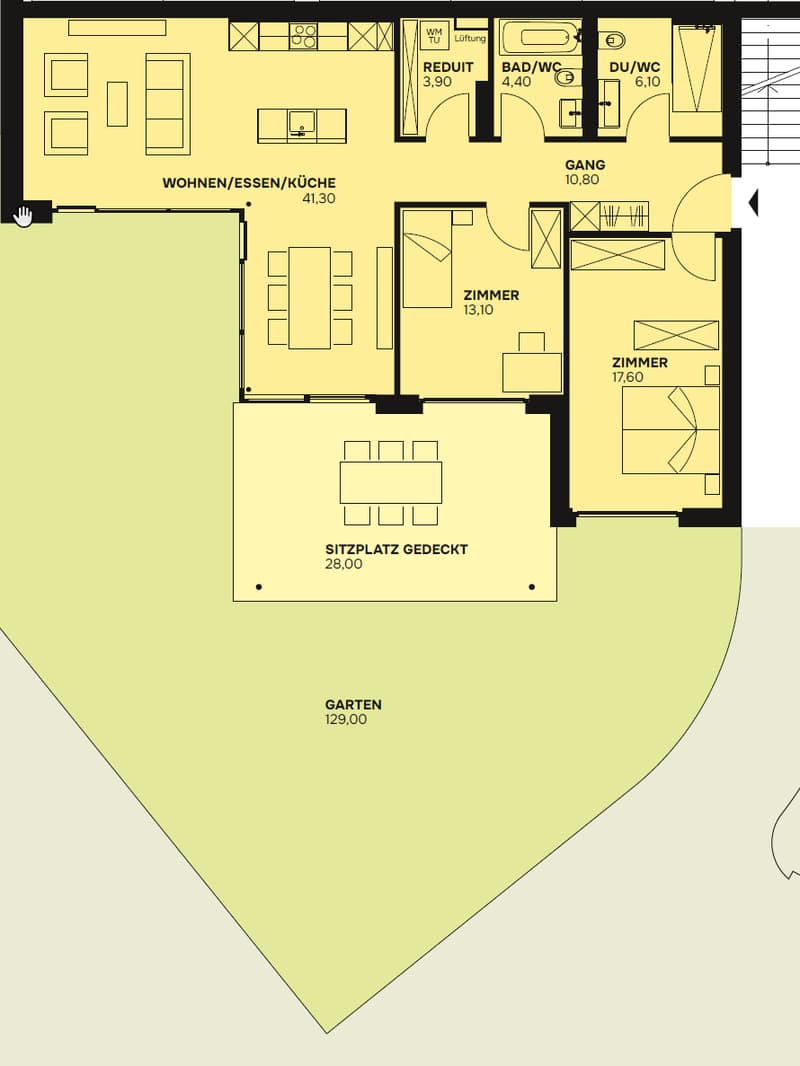 Grundriss Wohnung 0.1