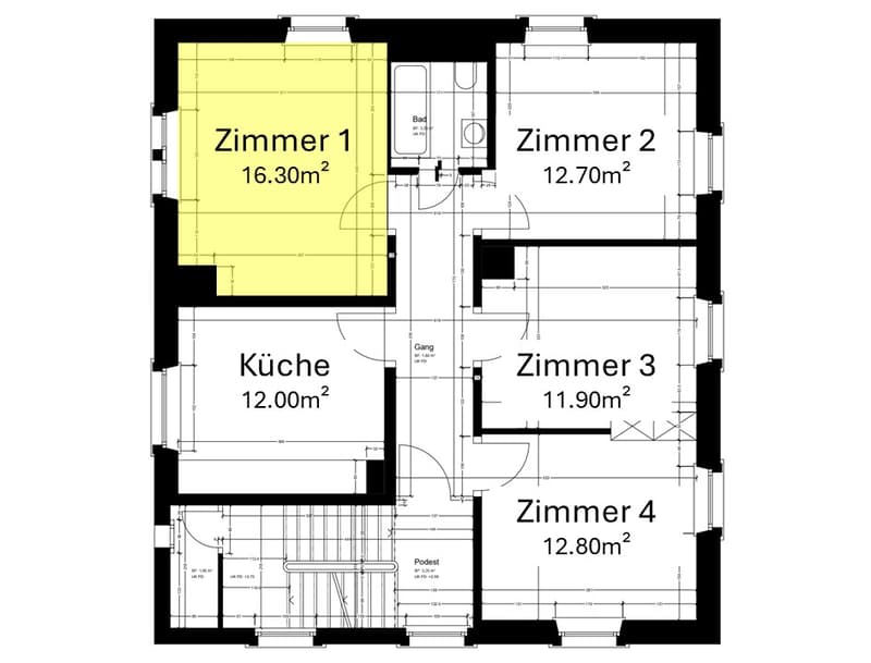 1 Zimmer-Einzelzimmer in Winterthur mieten (3)