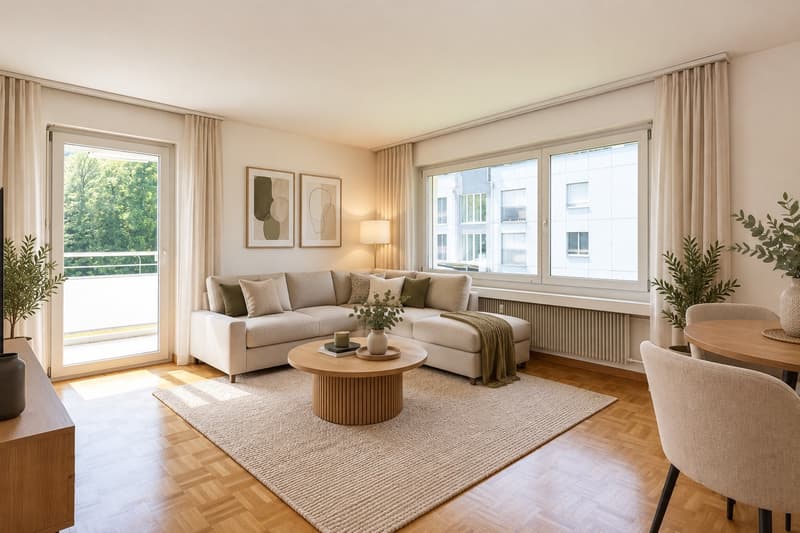 Grosszügige 4.5-Zimmerwohnung mit Balkon in Langwiesen (2)