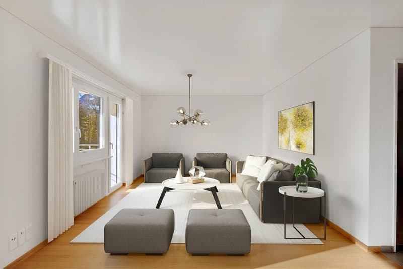 Grosszügige 4.5 Zimmer-Wohnung mit Balkon in Bürglen (3)