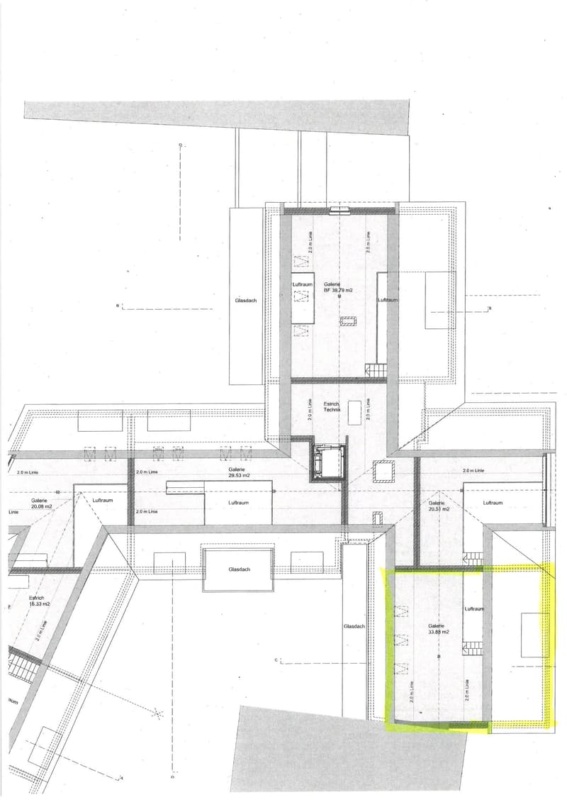 Grundrissplan Galerie